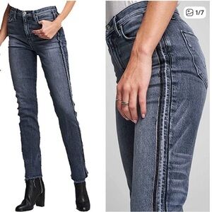 Hudson Jeans Dark Blue Ankle Cropped Denim